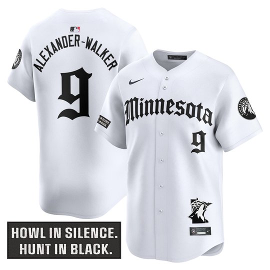 Men's Minnesota Timberwolves 2025 'Gothic North Howl Edition' Vapor Baseball Jersey - All Stitched