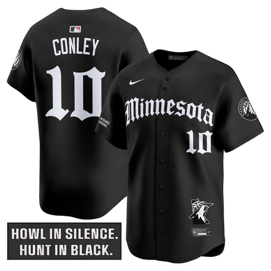 Men's Minnesota Timberwolves 2025 'Gothic North Howl Edition' Vapor Baseball Jersey - All Stitched