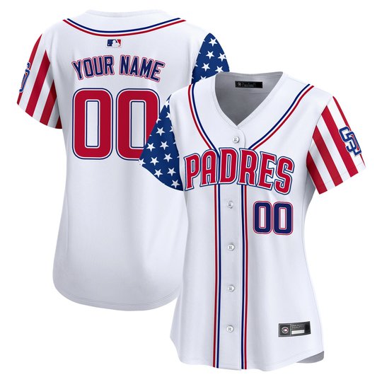 San Diego Padres 2025 Independence Day Vapor Premier Limited Custom Jersey - All Stitched