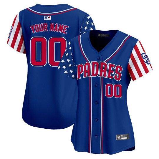 San Diego Padres 2025 Independence Day Vapor Premier Limited Custom Jersey - All Stitched