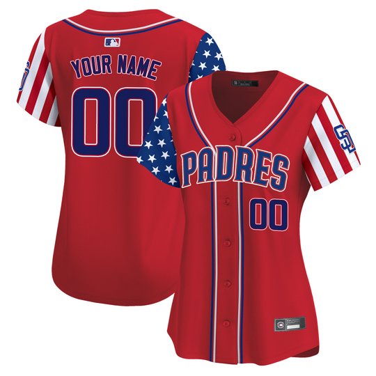 San Diego Padres 2025 Independence Day Vapor Premier Limited Custom Jersey - All Stitched