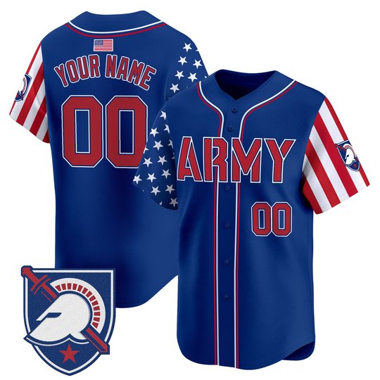 Army Black Knights 2025 Independence Day Vapor Premier Limited Custom Jersey - All Stitched