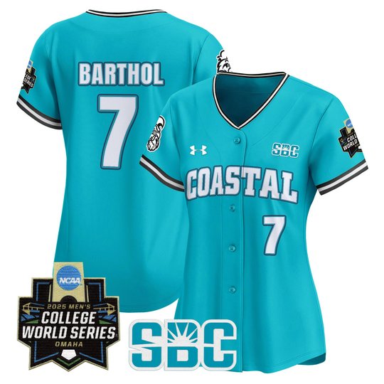Women's Coastal Carolina Chanticleers 2025 World Series Vapor Premier Limited Jersey - All Stitched