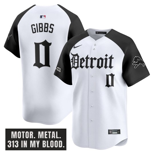 Men's Detroit Lions 'Motor Gothic Edition' Vapor Premier Limited Jersey - All Stitched