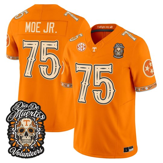 Men's Tennessee Volunteers Día de los Muertos Vapor Limited Jersey - All Stitched