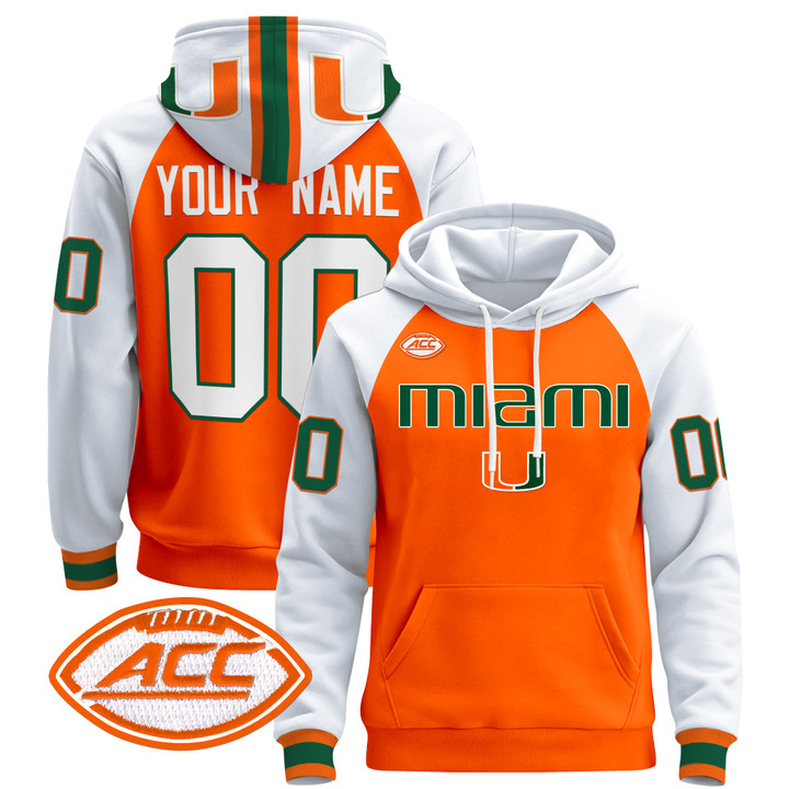 Miami Hurricanes 2024 Custom Pullover Hoodie V3 - All Stitched