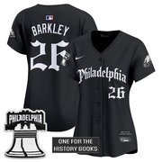 Women's Eagles 'Retro Newspaper Edition' Vapor Baseball Jersey - All Stitched
