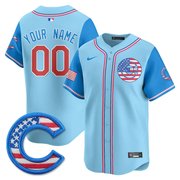 Chicago Cubs 2025 Fourth of July Vapor Premier Limited Custom Jersey - All Stitched