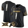 Men's Colorado Buffaloes Big 12 XII Patch Gold Vapor Limited Jersey - All Stitched