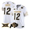 Men's Colorado Buffaloes Big 12 XII Patch Gold Vapor Limited Jersey - All Stitched