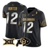 Men's Colorado Buffaloes Big 12 XII Patch Gold Vapor Limited Jersey - All Stitched