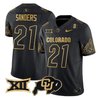 Men's Colorado Buffaloes Big 12 XII Patch Gold Vapor Limited Jersey - All Stitched