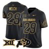 Men's Colorado Buffaloes Big 12 XII Patch Gold Vapor Limited Jersey - All Stitched