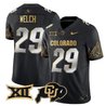 Men's Colorado Buffaloes Big 12 XII Patch Gold Vapor Limited Jersey - All Stitched