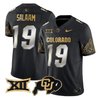 Men's Colorado Buffaloes Big 12 XII Patch Gold Vapor Limited Jersey - All Stitched