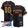 Oklahoma City Thunder Vapor Baseball Custom Jersey - All Stitched