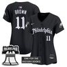 Women's Eagles 'Retro Newspaper Edition' Vapor Baseball Jersey - All Stitched