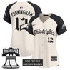 Women's Eagles 'Retro Newspaper Edition' Vapor Baseball Jersey - All Stitched