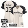 Women's Eagles 'Retro Newspaper Edition' Vapor Baseball Jersey - All Stitched