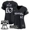 Women's Eagles 'Retro Newspaper Edition' Vapor Baseball Jersey - All Stitched
