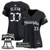 Women's Eagles 'Retro Newspaper Edition' Vapor Baseball Jersey - All Stitched