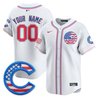 Chicago Cubs 2025 Fourth of July Vapor Premier Limited Custom Jersey - All Stitched