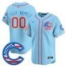 Chicago Cubs 2025 Fourth of July Vapor Premier Limited Custom Jersey - All Stitched