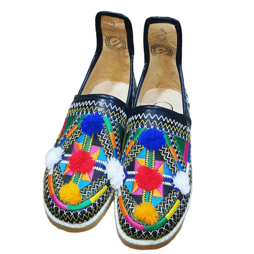 Berber slipper, Moroccan slipper, Moroccan shoe, leather slipper, women's shoe