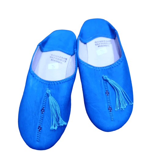 Moroccan Babouche Dyed With Natural Colour ,Moroccan Handmade Slippers