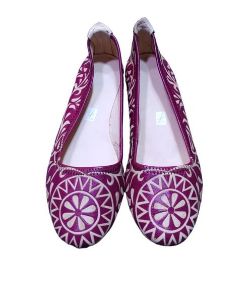 The New Moroccan Ballerinas in leather, women's shoe
