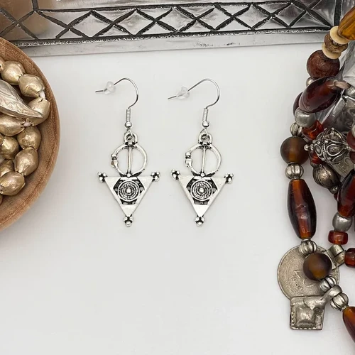 Berber fibula earrings,African Jewelry, Berber Jewelry