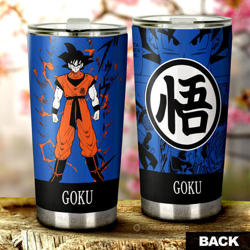 Goku Tumbler Cup Custom Manga Color Style