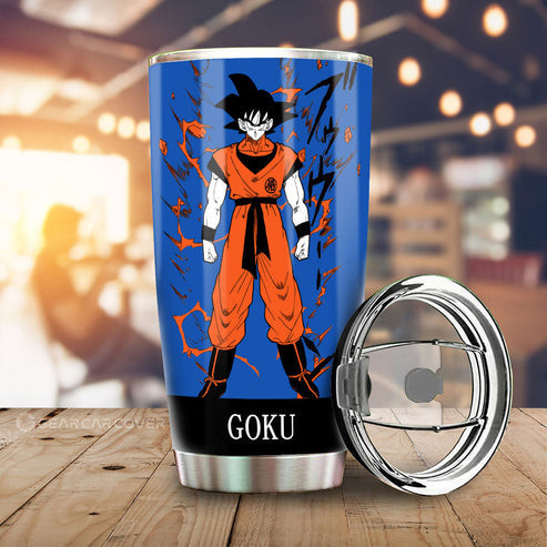 Goku Tumbler Cup Custom Manga Color Style