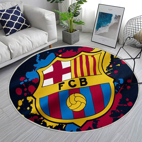 FC Barcelona 44 - Tapis rond, Tapis Sol - Tapis De Salon, Tapis Art, Tapis pour la décoration de la maison
