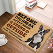 Boston Terrier Dog Superior Door Mat