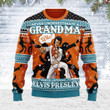 Gearchoids Who is Listening to Elvis Christmas Ugly Sweater