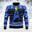 Christmas Sweater Star Trek The Halls Blue