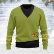 The Original Series Green Tunic Themed Costume Christmas Wool Sweater
