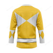 Yellow Ranger Mighty Morphin Hockey Jersey