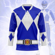 Blue Ranger Mighty Morphin Hockey Jersey