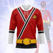 Gearchoids Red Power Rangers Samurai Hockey Jersey