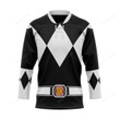 Black Ranger Mighty Morphin Hockey Jersey