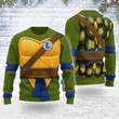 Merry Christmas Leonardo Unisex Wool Sweater