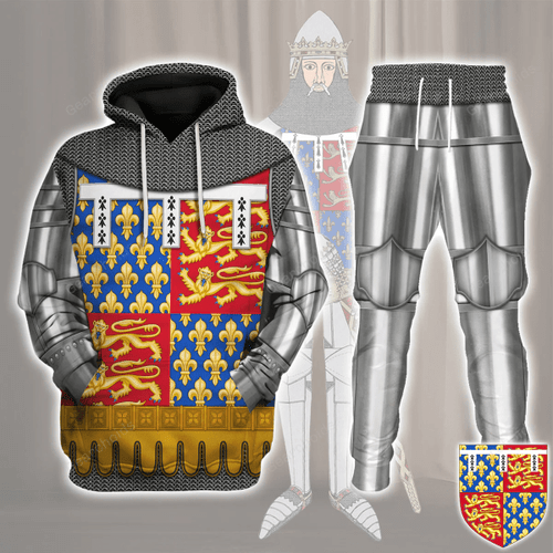 Gearchoids John of Gaunt, Duke of Lancaster Amour Knights Costume Hoodie Sweatshirt T-Shirt Tracksuit