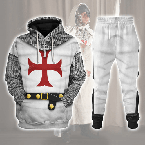 Gearchoids 1147-1149 English Templar Knight Costume Hoodie Sweatshirt T-Shirt Tracksuit