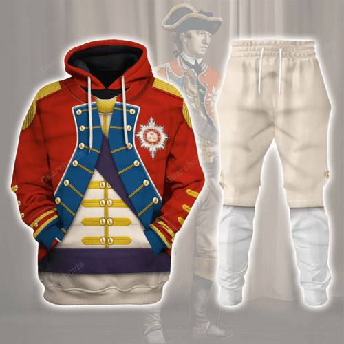 Gearchoids General Washington - The American Revolution Uniform All Over Print Hoodie Sweatshirt T-Shirt Tracksuit