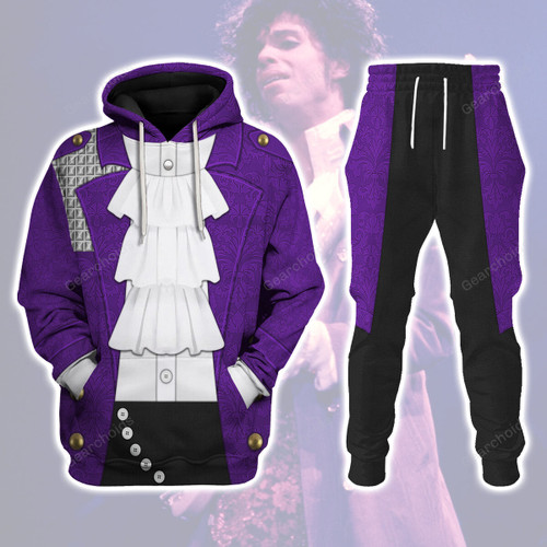 Gearchoids.com Purple Rain Suit All-Over Print Unisex Pullover Hoodie, Sweatshirt, T-Shirt