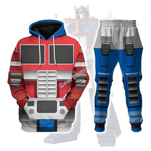 Gearchoids Robot Op timus Prime Costume Cosplay Hoodie Tracksuit