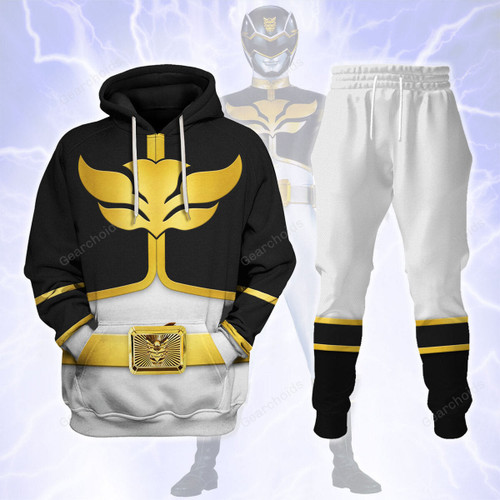 Megaforce Black Ranger Hoodies Sweatshirt T-shirt Hawaiian Sweatpants