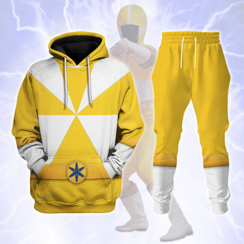 Lightspeed Yellow Ranger Hoodies Sweatshirt T-shirt Sweatpants Hawaiian Tracksuit